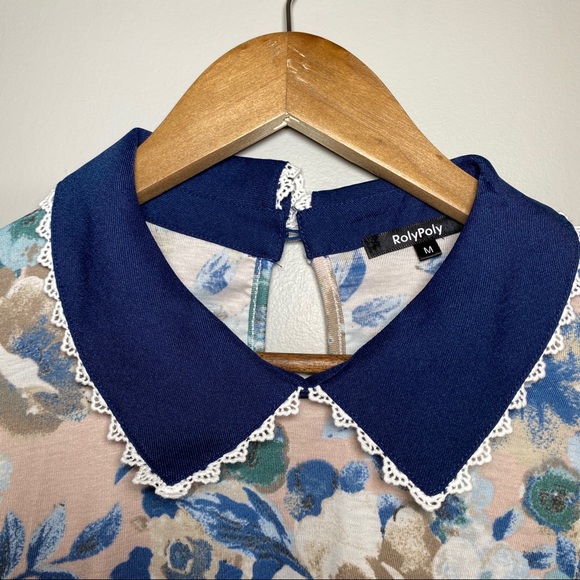 🔥SOLD🔥 Peach Floral Boutique Top Small - Picture 4 of 8